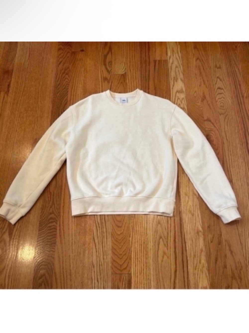 Like New Zara Sweatshirt- Cream, Size Small